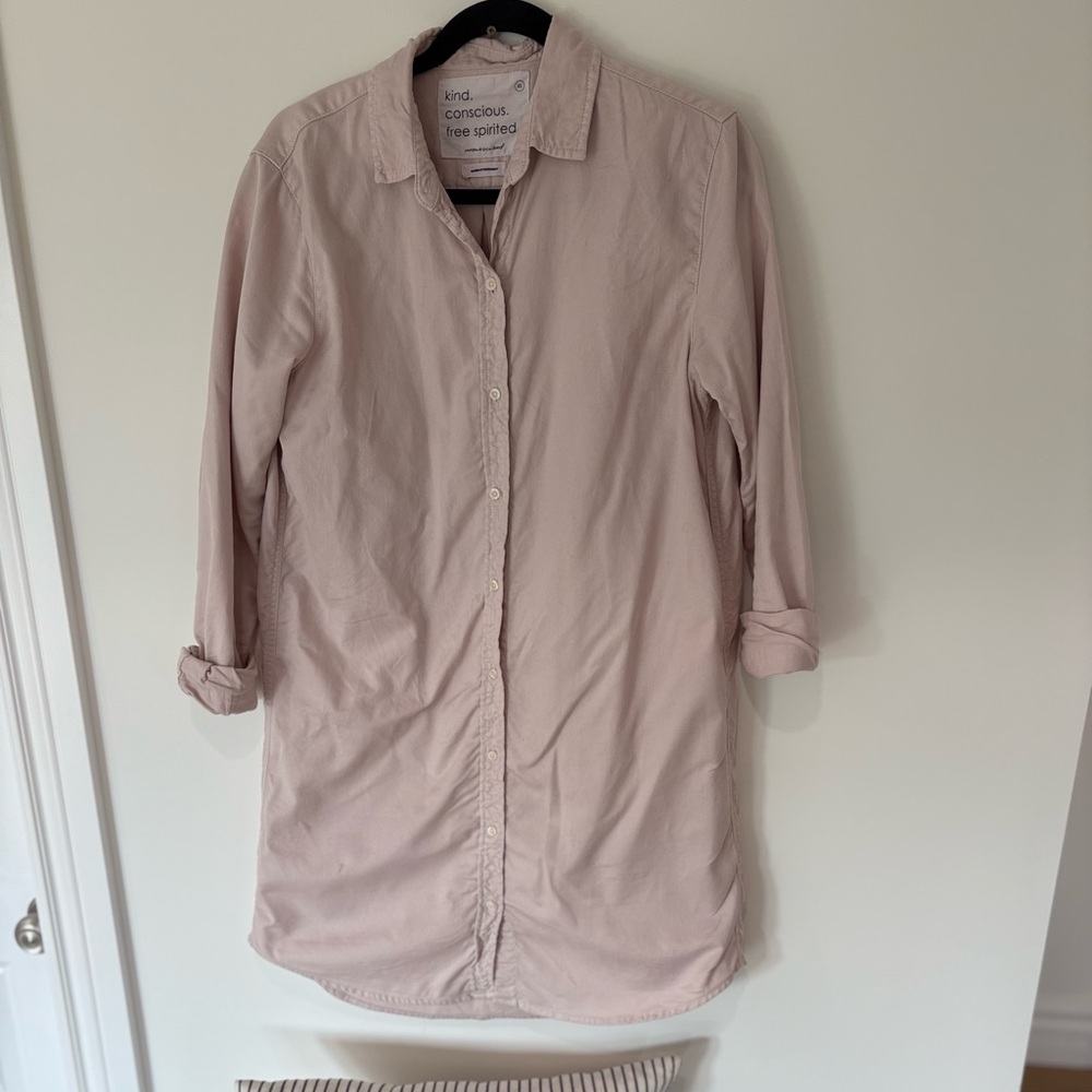 Women's Pink Shirt Dress